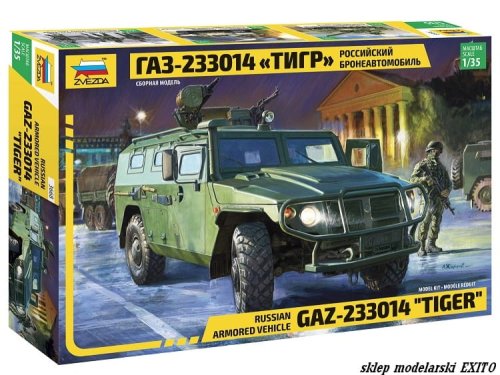 Go to product ZVEZDA 3668 - 1:35 Russian Armored Vehicle GAZ-233014 Tiger