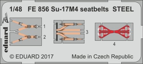 Go to product EDUARD FE856 - 1:48 Su-17M4 seatbelts - Steel