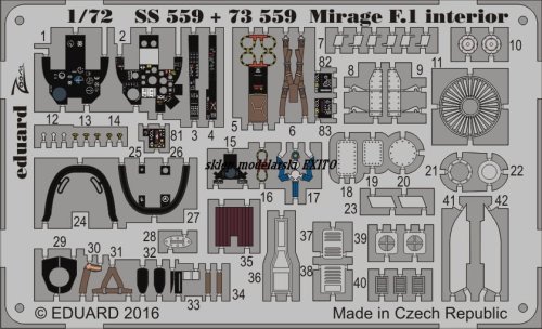 Go to product EDUARD 73559 - 1:72 Mirage F.1