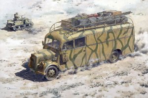 RODEN 723 - 1:72 Opel 3.6-47 Omnibus Staffwagen