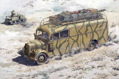 Go to product RODEN 723 - 1:72 Opel 3.6-47 Omnibus Staffwagen