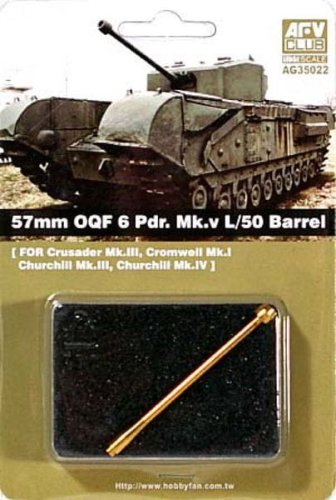 Go to product AFV CLUB AG 35022 - 1:35 57mm OQF 6 Prd. Mk.V L/50 Barell