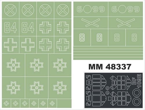 Go to product MONTEX MM48337 - 1:48 Messerschmitt Bf 109E