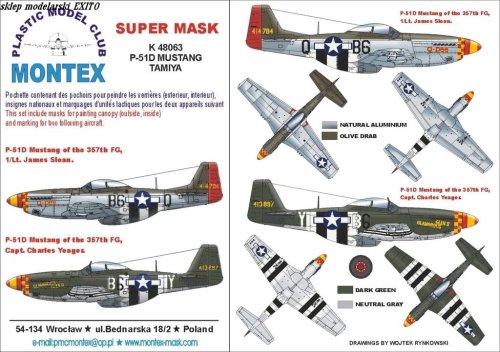 Go to product MONTEX K48063 - 1:48 P-51 D Mustang