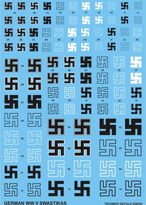 Go to product TECHMOD 32003 - 1:32 German assorted swastikas