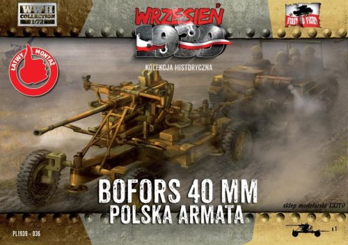 Go to product FIRST TO FIGHT 036 -  September 1939 - 1:72 Polish Gun Bofors 40 mm