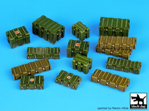 Go to product BLACK DOG T35067 - 1:35 Universal modern plastic boxes accessories set