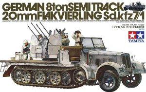 TAMIYA 35050 - 1:35 German 8Ton Semi Track 20mm Flakvierling Sd.kfz 7/1