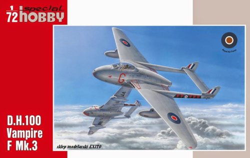 Go to product SPECIAL HOBBY 72279 - 1:72 D.H.100 Vampire F Mk.3