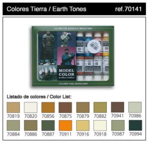 VALLEJO Model Color Set 70141 - Earthtones