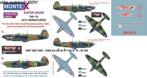 Go to product MONTEX K48231 - 1:48 Yak-1b