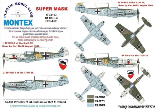 Go to product MONTEX K32163 - 1:32 Bf-109 E-3