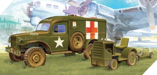 Go to product ACADEMY 13403 - 1:72 U.S. Ambulance & Towing Tractor