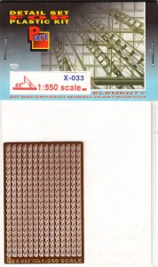 PART X033 - 1:550 Aslant railing at 45' bend lines