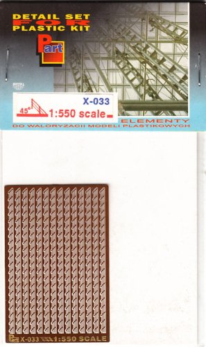 Go to product PART X033 - 1:550 Aslant railing at 45' bend lines