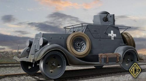 Go to product ACE 72210 - 1:72 Ba-20 ZhD Armored Car (Railroad version)
