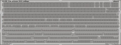 Go to product EDUARD 53078 - 1:350 USS Arizona 1941 railings