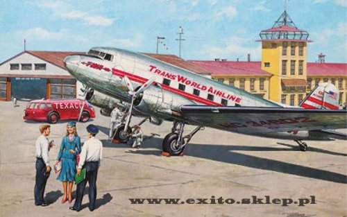 Go to product RODEN 309 - 1:144 Douglas DC-3 Trans World Airlines - late 1930 th