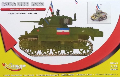 Go to product MIRAGE 720001 - 1:72 Yugoslavian M3A3 Light Tank - Limited Edition