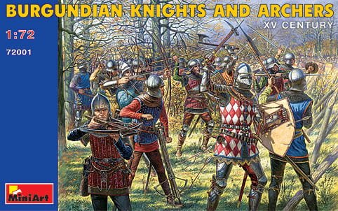 Go to product MINIART 72001 - 1:72 Burgundian Knights And Archers XV Century