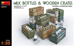 MINIART 35573 - 1:35 Milk Bottles & Wooden Crates