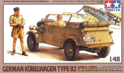 Go to product TAMIYA 32503 - 1:48 German Kubelwagen Type 82 Africa Corps