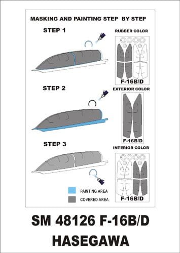 Go to product MONTEX SM48126 - 1:48 F-16 B/D