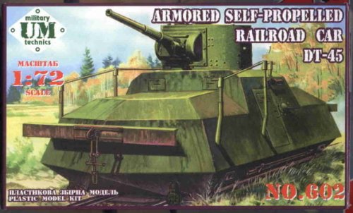 Go to product UNIMODELS 602 - 1:72 Armored self-propelled railroad car DT-45