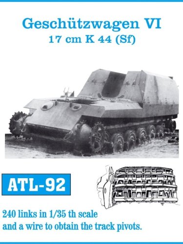 Go to product Friulmodel ATL-092 - 1:35 Geschutzwagen VI 17cm K44 (Sf) metal tracks