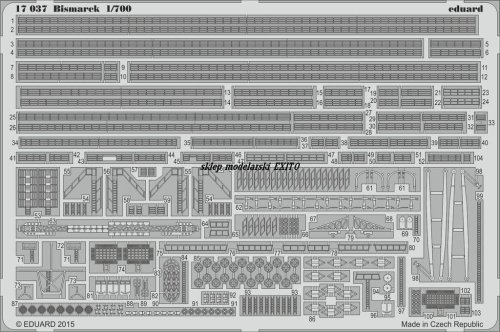 Go to product EDUARD 17037 - 1:700 Bismarck
