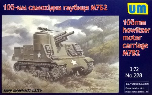 Go to product UNIMODELS 228 - 1:72 105mm howitzer motor carriage M7B2
