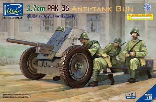 Go to product RIICH MODELS 35026 - 1:35 3,7 cm PaK 36 Anti-Tank Gun
