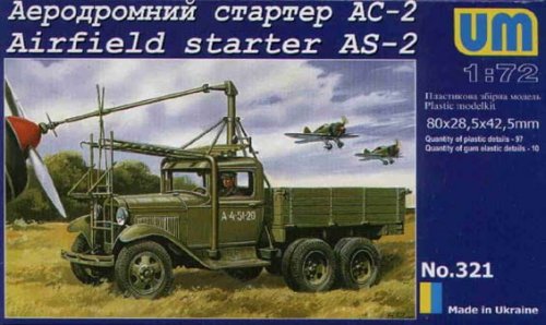 Go to product UNIMODELS 321 - 1:72 Airfield Starter AS-2 on GAZ AAA
