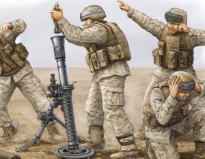 TRUMPETER 00423 - 1:35 Modern U.S. Marine M252 Team
