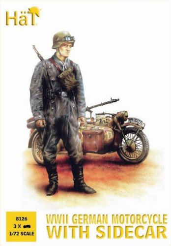 Go to product HAT 8126 - 1:72 German Motorcycle and Sidecar
