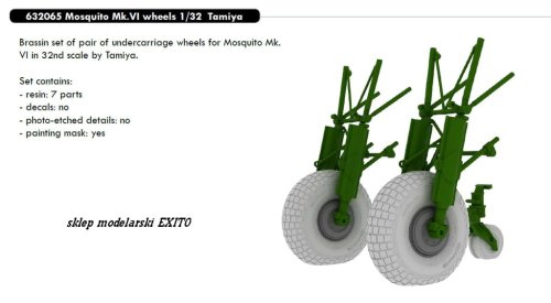 Go to product EDUARD 632065 - 1:32 Mosquito Mk.VI wheels