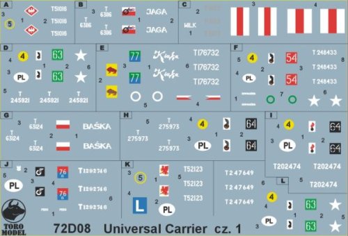 Go to product TORO MODEL 72D08 - 1:72 Universal Carrier in Polish service vol.1