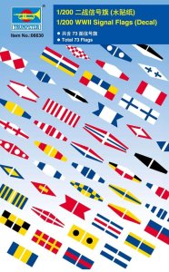 TRUMPETER 06630 - 1:200 WWII Signal Flags