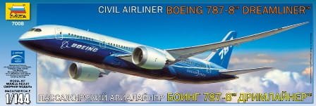 Go to product ZVEZDA 7008 - 1:144 Boeing 787 Dreamliner