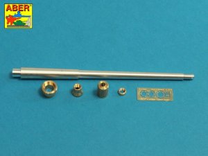 Aber 35L-232 - 1:35 10,5cm KwK L/70 metal gun barrel with perforated muzzle brake for German Pz.Kpfw.VII Löwe i VK 70.01K