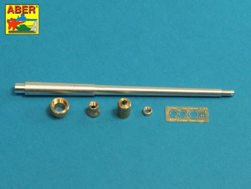 Go to product Aber 35L-232 - 1:35 10,5cm KwK L/70 metal gun barrel with perforated muzzle brake for German Pz.Kpfw.VII Löwe i VK 70.01K