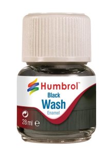 HUMBROL AV0201 - Enamel Wash - Black 28ml