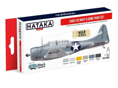 Go to product HATAKA AS53 - Early US Navy & USMC paint set