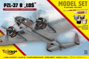 MIRAGE 872092 - 1:72 PZL 37B Łoś - Model Set