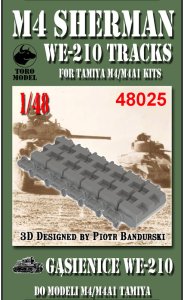TORO MODEL 48025 - 1:48 M4 Sherman - WE-210 tracks