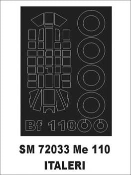 Go to product MONTEX SM72033 - 1:72 Messerschmitt Bf-110 G