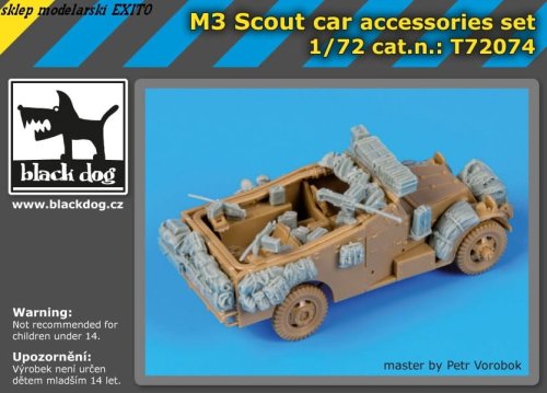 Go to product BLACK DOG T72074 - 1:72 M3 Scout car accessories set