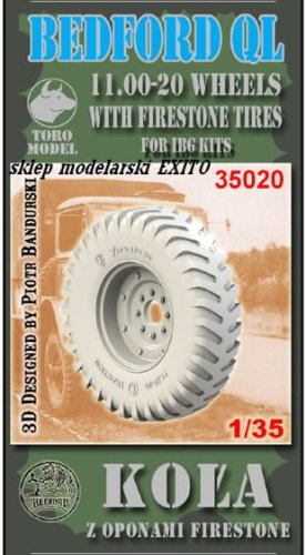 Go to product TORO MODEL 35020 - 1:35 Bedford QL - 11.00x20 Wheels with Firestone tires (koła do Bedfordów IBG) - komplet 5 szt.