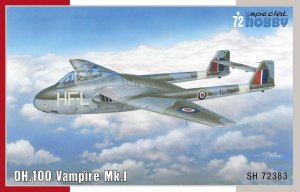 SPECIAL HOBBY 72383 - 1:72 DH.100 Vampire Mk. I RAF, RAAF and Armee de lAir
