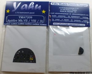 YAHU YMA7209 - 1:72 Spitfire Mk.VII / VIII / IX - Instrument Panel